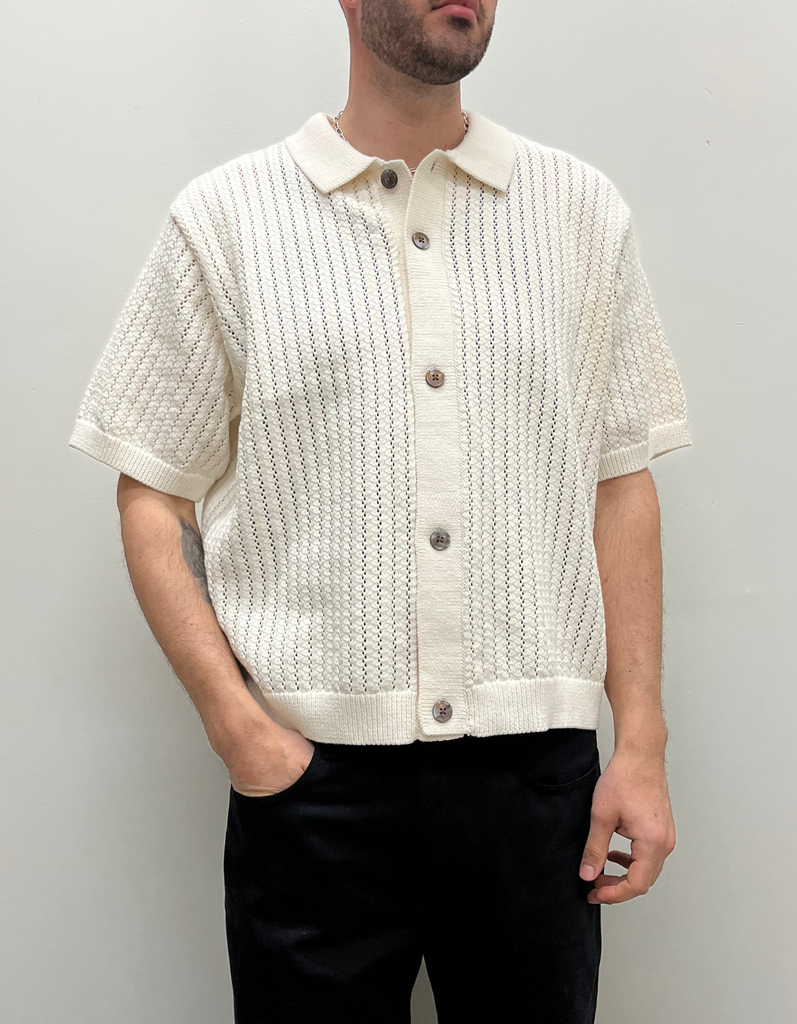 Dez Sweater Shirt in Unbleached