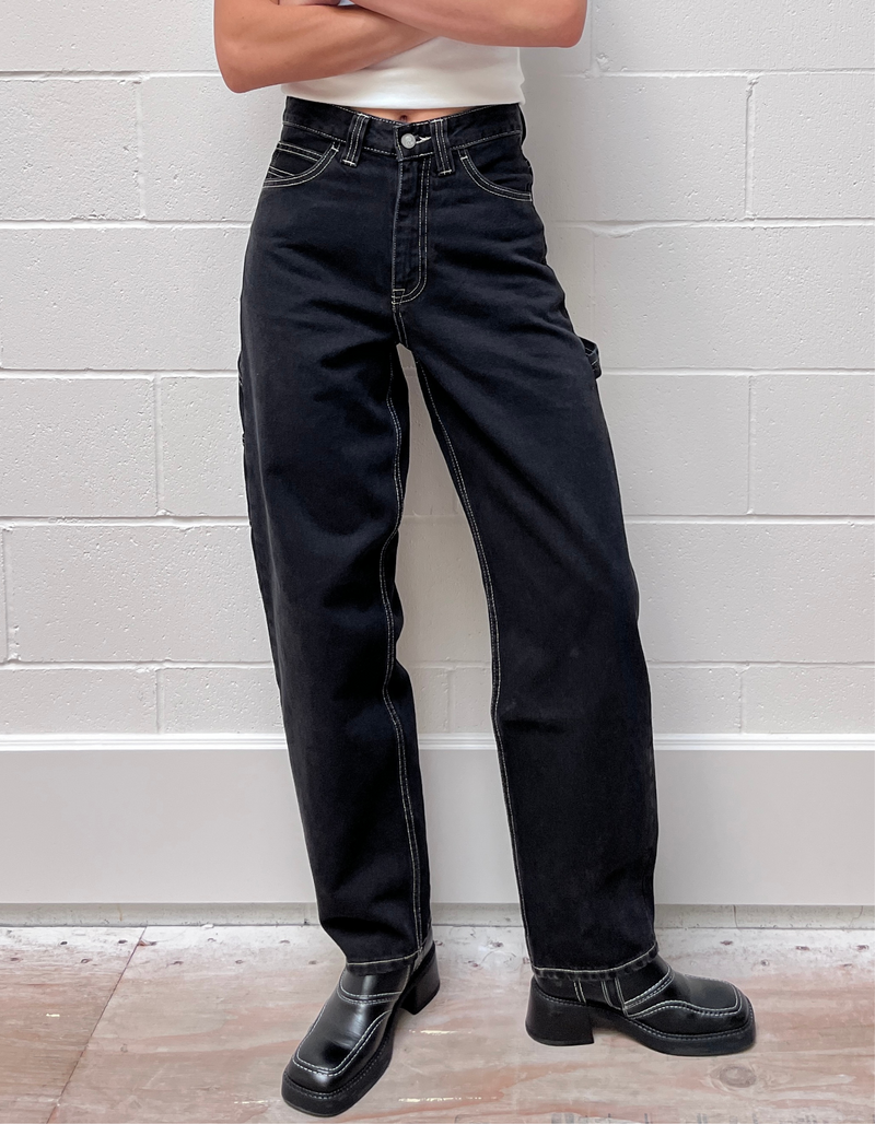 Faye Worker Jean in Black Used Contrast