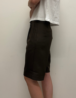 Neel Shorts in Dark Brown Melange