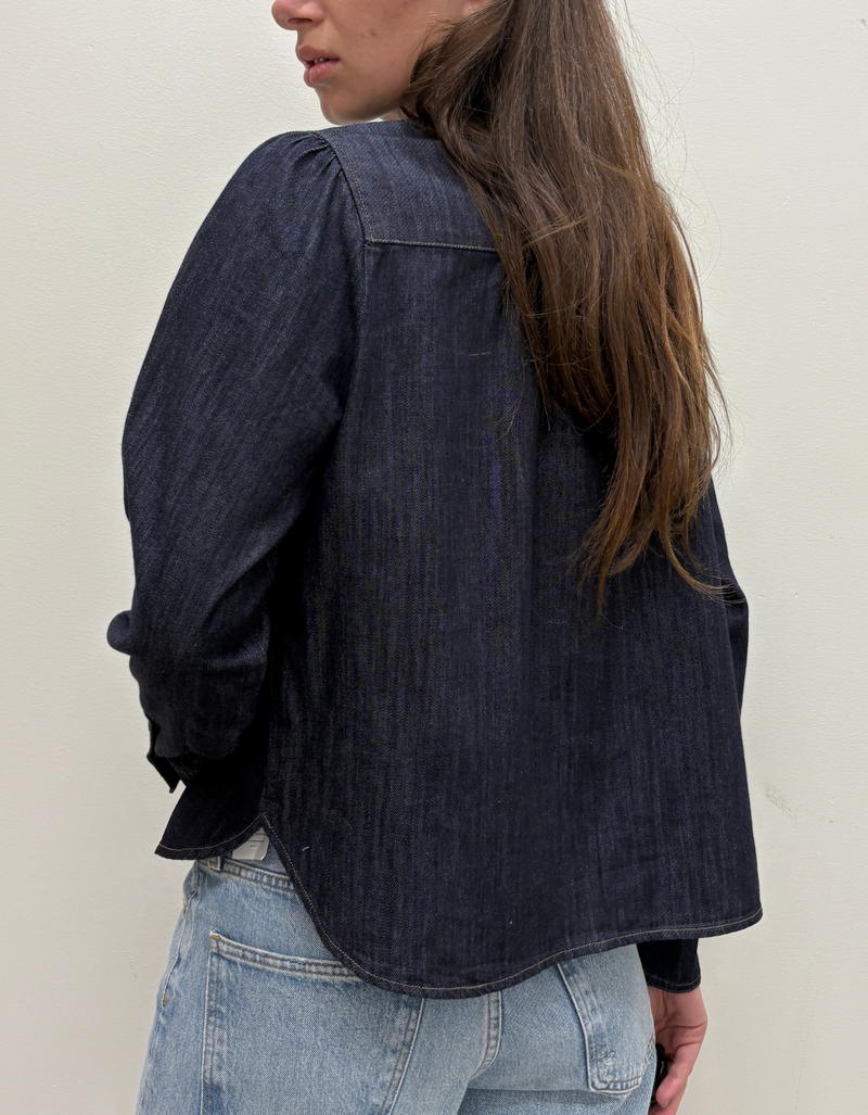 Dera Shirt in Dark Blue Denim