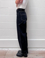 Faye Worker Jean in Black Used Contrast