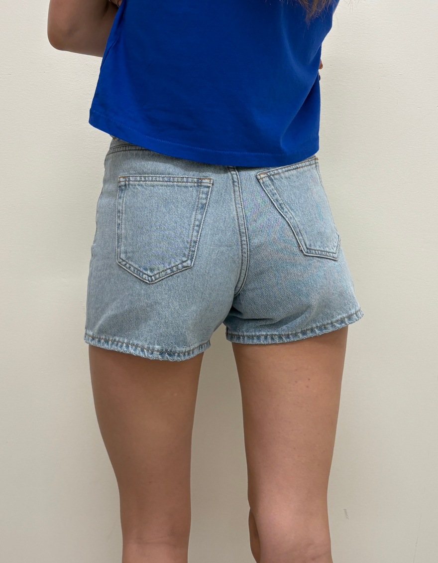 Nora Shorts in Stream Light Used