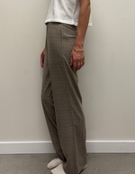 Maira Trousers in Mid Brown Melange