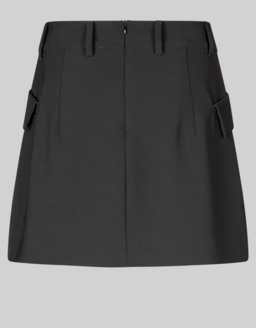 Fique Mini Skirt in Black