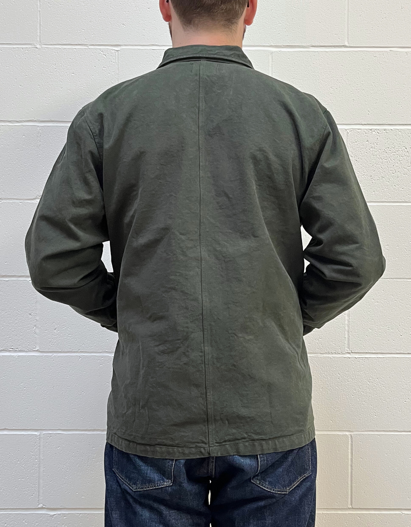 Organic Workwear Jacket in Hunter Green