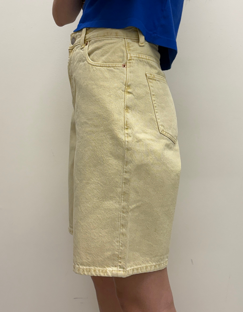 Bella Shorts in Buff Yellow