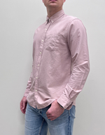 Organic Button Down Shirt in Faded Pink