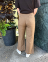 Chloe Pleat Pant Linen in Tobacco