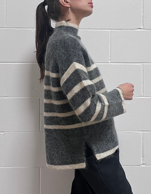 Ovalis Knit Turtleneck in Volcanic Ash