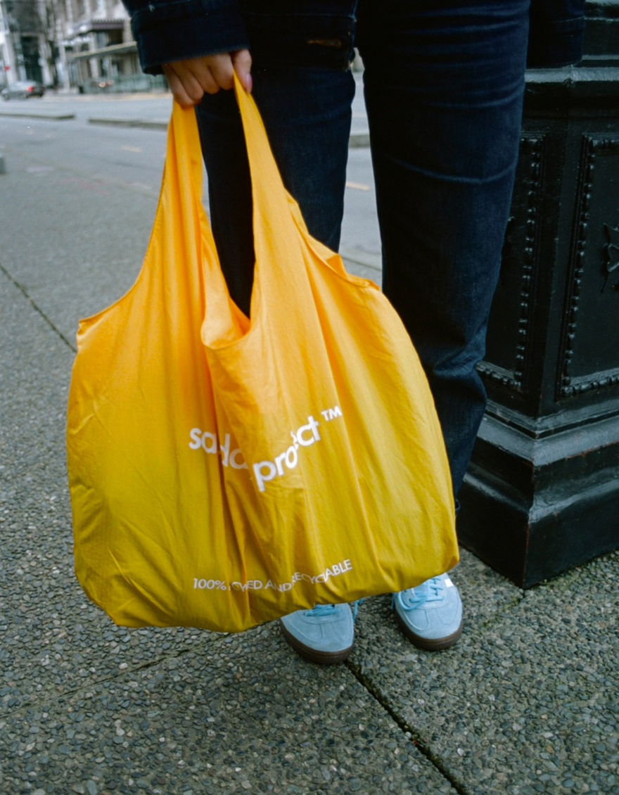 XL Packable Tote in Yellow