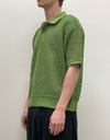 Saratoga Mesh Polo in Piquant Green