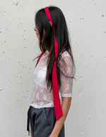 Helena Headband in Tango Taffeta