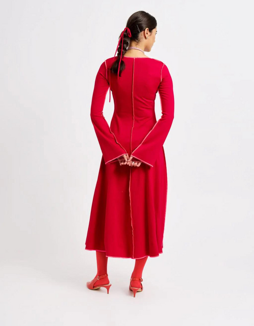 Clara Dress in Red