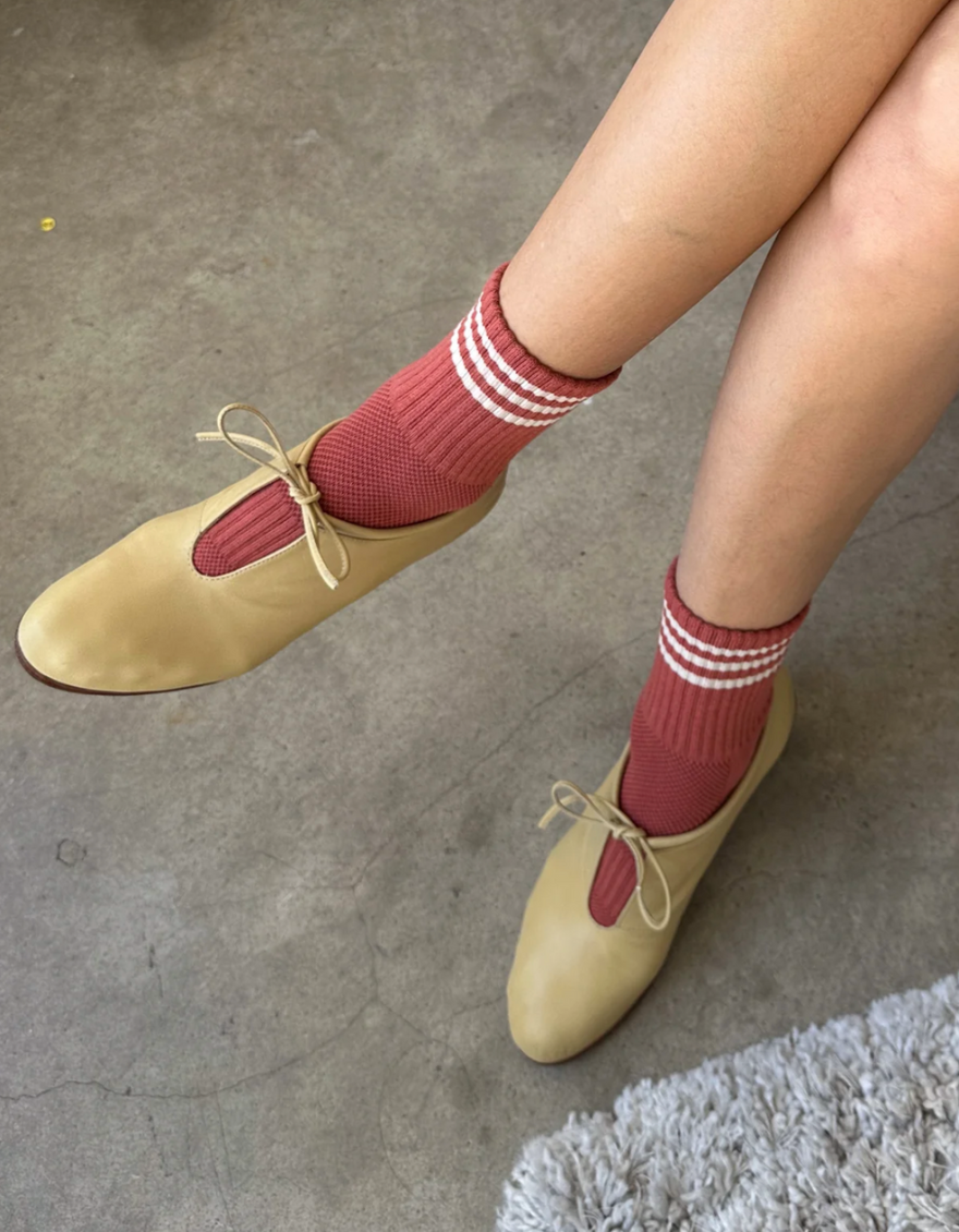 Girlfriend Socks in Terracotta