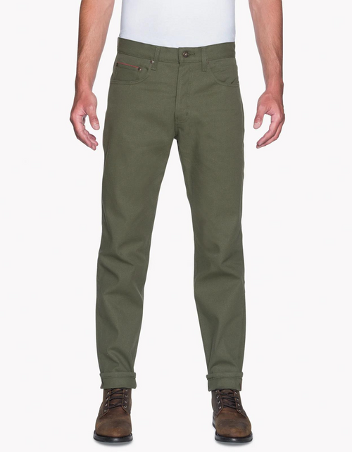 Easy Guy in Army Green Duck Selvedge
