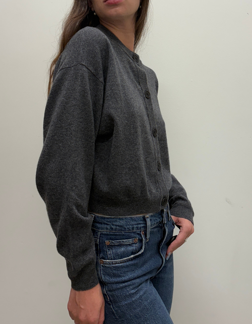 Assiana Cardigan in Dark Grey Melange