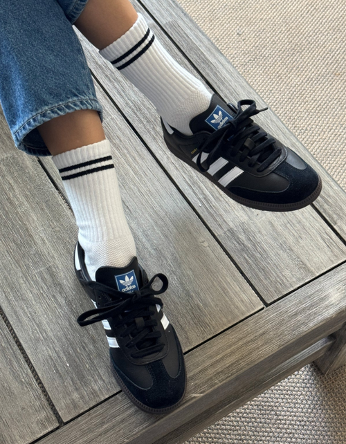 Boyfriend Socks in Classic White