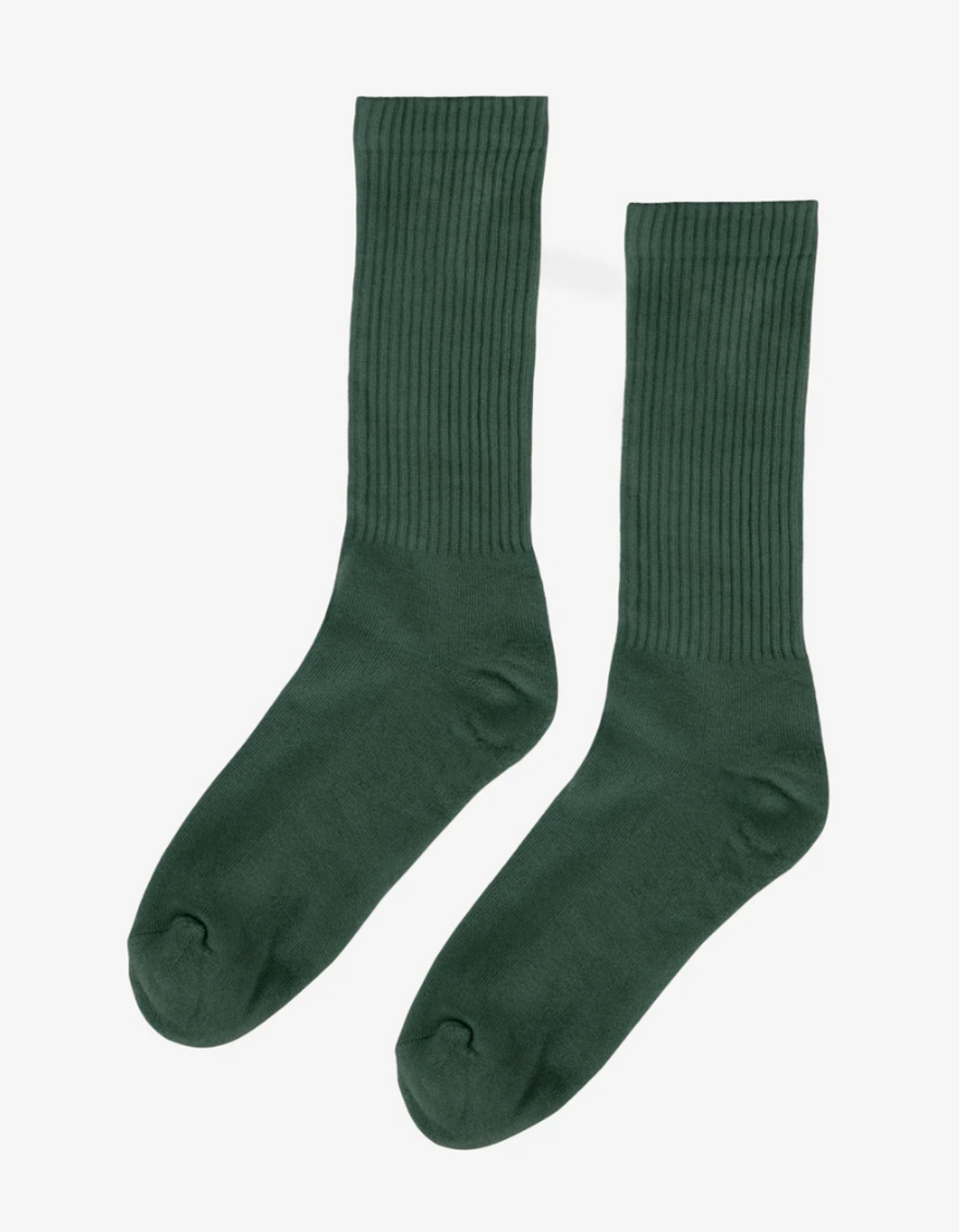 Organic Active Sock in Emerald Green