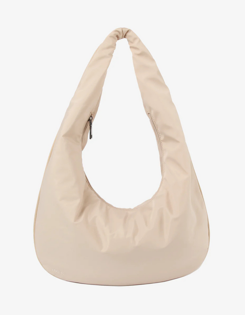 Haze Matte Twill Tote Bag in Light Taupe