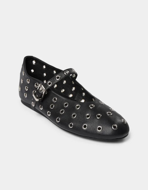 Lara Ballerina Flat in Black