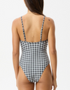 Asher One Piece Swimsuit in Black Check