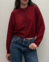 Assiana Cardigan in Merlot