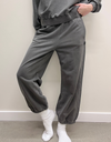 French Terry Balloon Pants in Coal