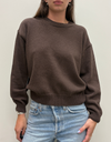 Milo Cotton Sweater in Brown