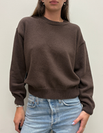 Milo Cotton Sweater in Brown