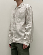 French Linen Chore Shirt in Ecru