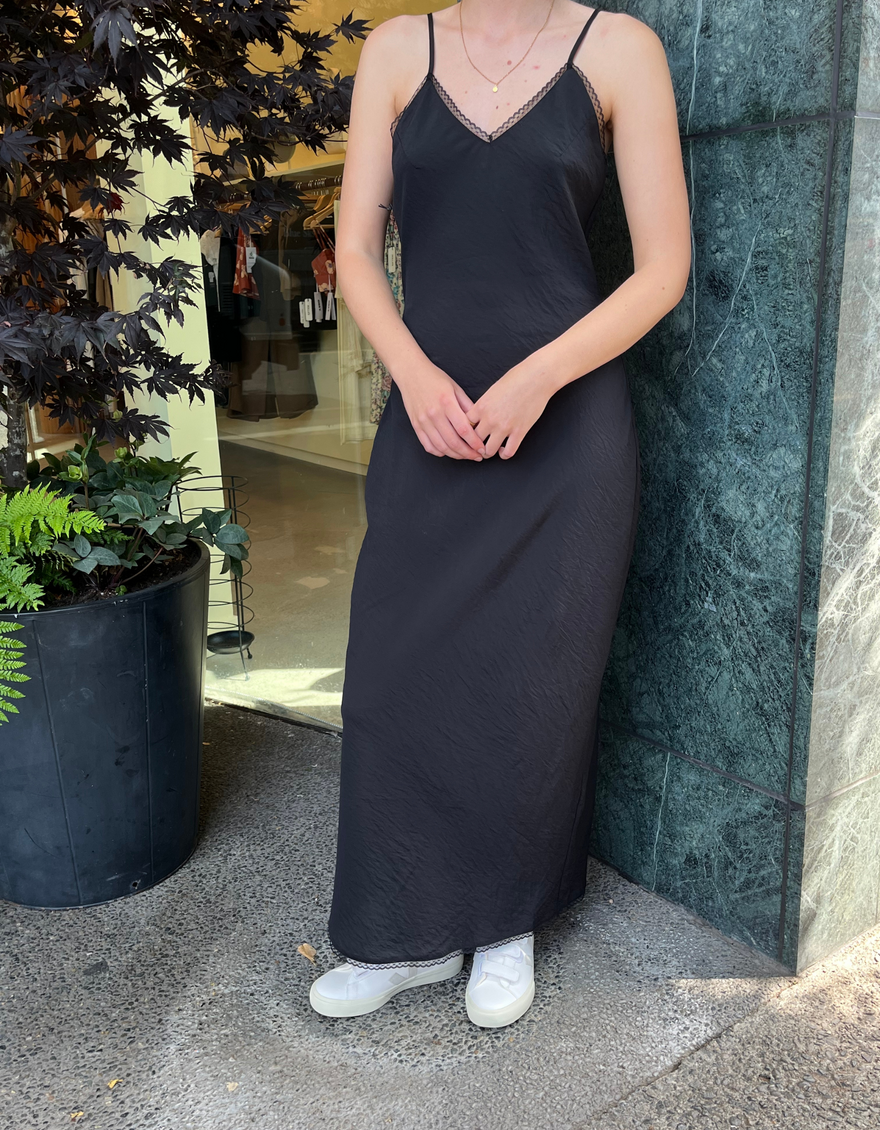 Margaux Slip Dress in Black