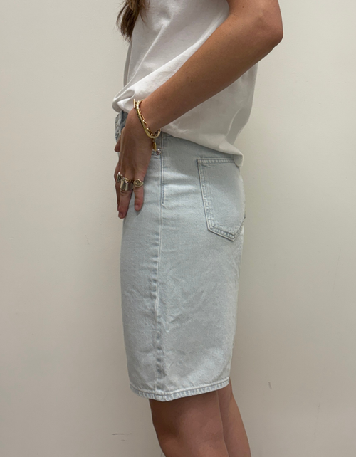 Fira Bermuda Shorts in Light Blue Denim