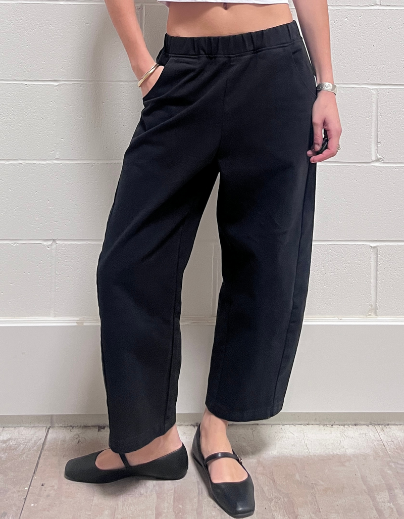 Arc Pants in Black Canvas