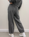 French Terry Balloon Pants in Coal