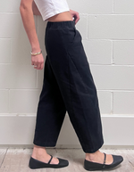 Arc Pants in Black Canvas