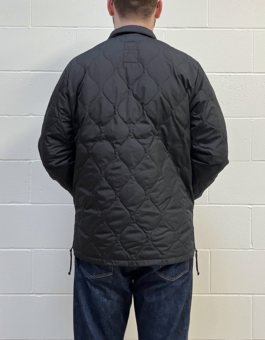 Military CPO Shirt Down Jacket in Black