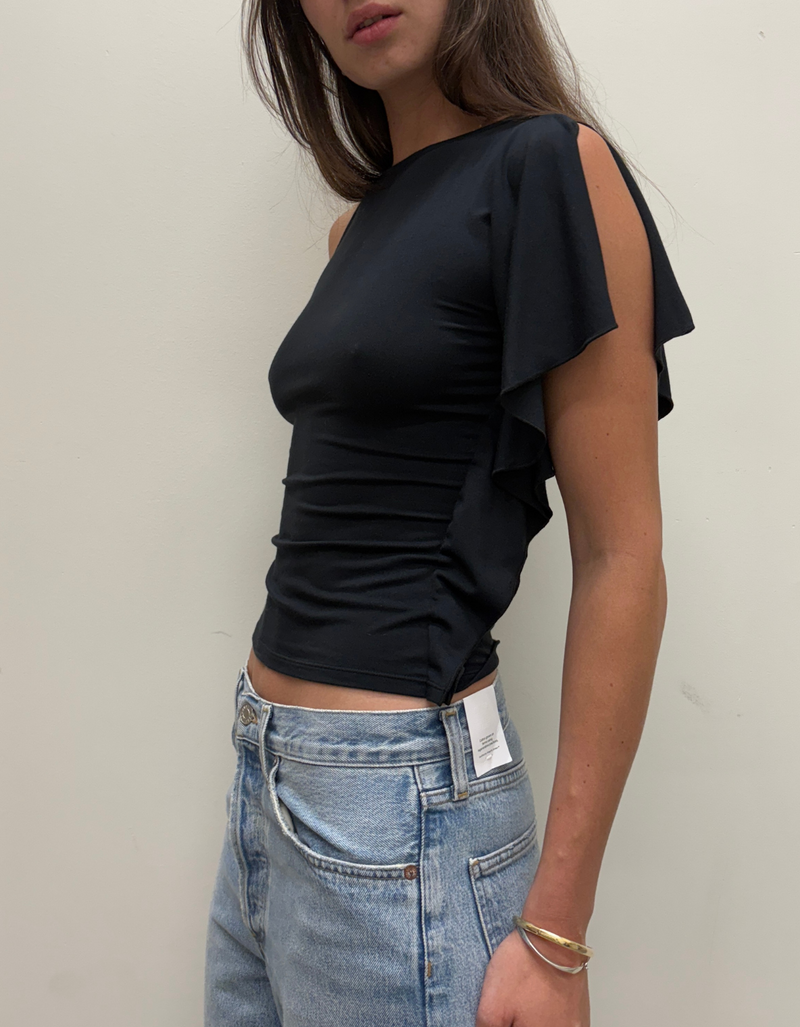 Bateau Top in Black