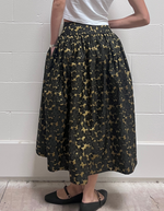 Lucille Skirt in Chartreuse Jacquard