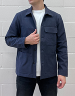 Work Coat in Washed Navy