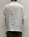 French Linen Camp Shirt in White