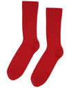 Classic Organic Socks in Scarlet Red