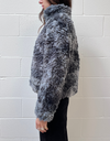 Chunky Teddy Coat in Grey