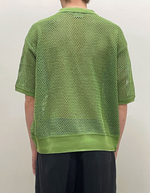 Saratoga Mesh Polo in Piquant Green