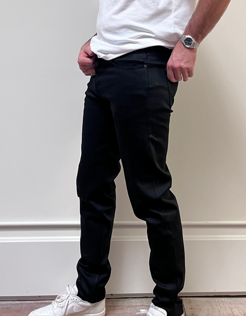 Easy Guy Stretch Selvedge Jean in Black Cobra