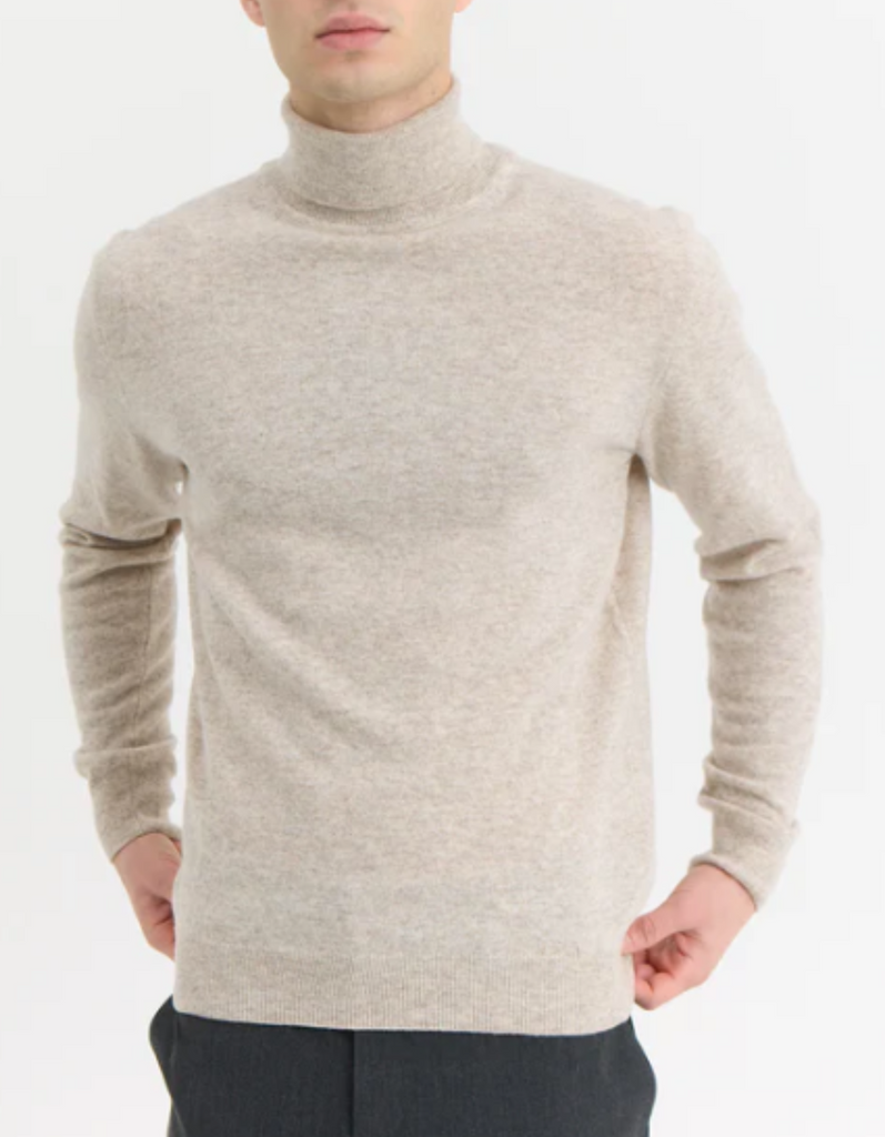 Elmo Rollneck Sweater in Ecru