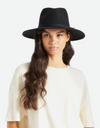 Joanna Felt Packable Hat in Black