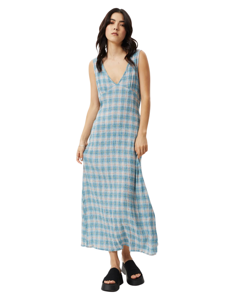 Position Maxi Dress in Lake Check