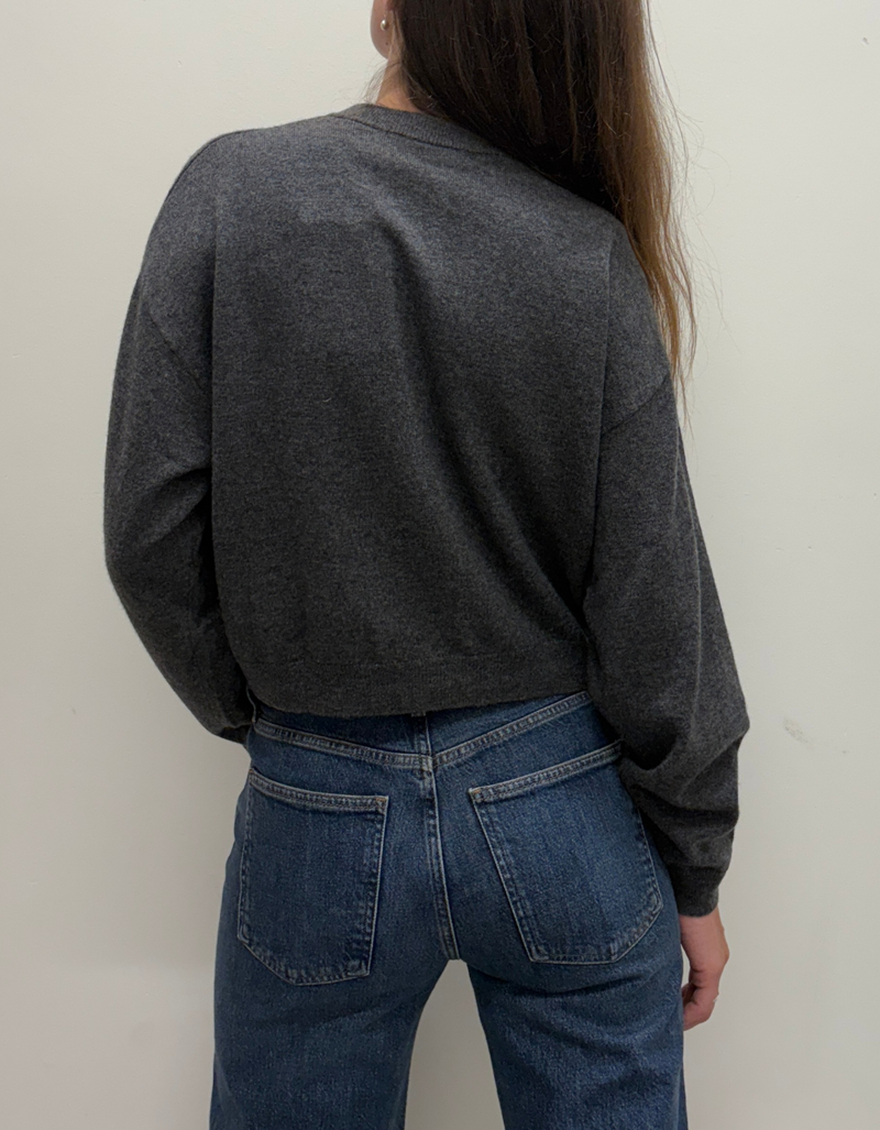 Assiana Cardigan in Dark Grey Melange