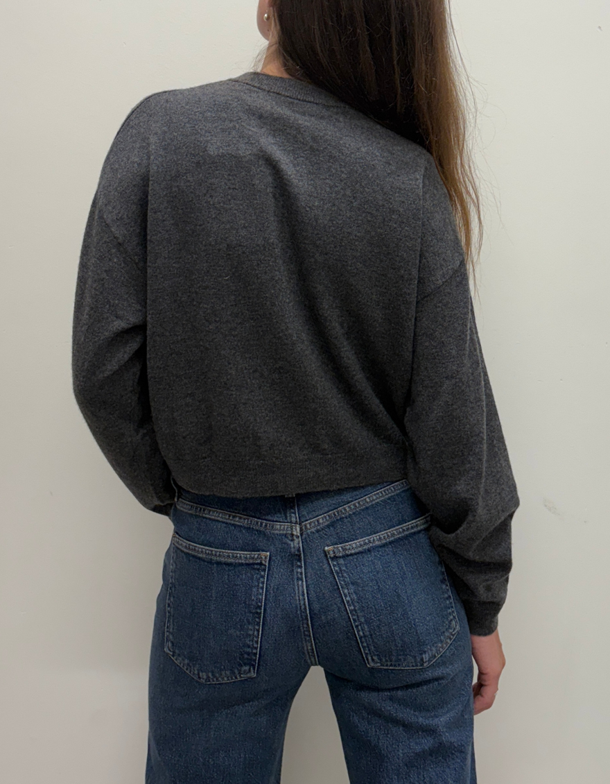 Assiana Cardigan in Dark Grey Melange