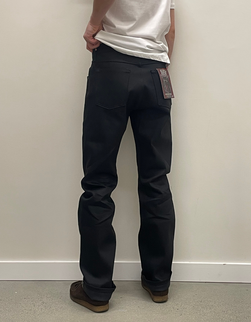 True Guy in Black Cobra Stretch Selvedge